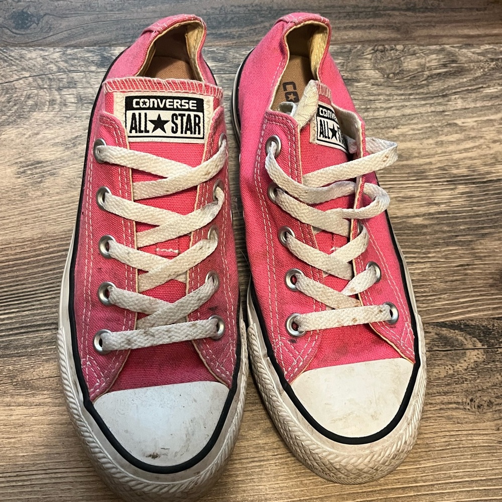 Converse Pink Canvas Sneakers
